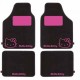 ALFOMBRAS MOQUETA HELLO KITTY NEGRA