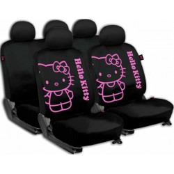 JUEGO DE FUNDAS HELLO KITTY NEGRO