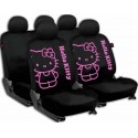 JUEGO DE FUNDAS HELLO KITTY NEGRO