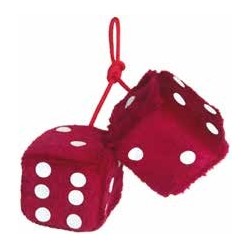 DADOS DECORATIVO ROJO 