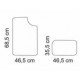 JUEGO ALFOMBRAS GOMA IDEAL REVERSIBLE UNIVERSAL