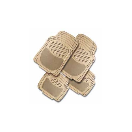 JUEGO ALFOMBRAS BEIGE IDEAL PVC-NBR + CARPET UNIVERSAL