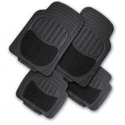 JUEGO ALFOMBRAS NEGRAS IDEAL PVC-NBR + CARPET UNIVERSAL