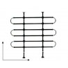 SEPARADOR METALICO 3 ELEMENTOS