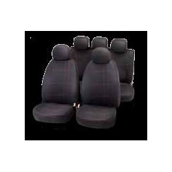 JUEGO FUNDAS COCHE BORDADO ROJO  EMBROIDERY